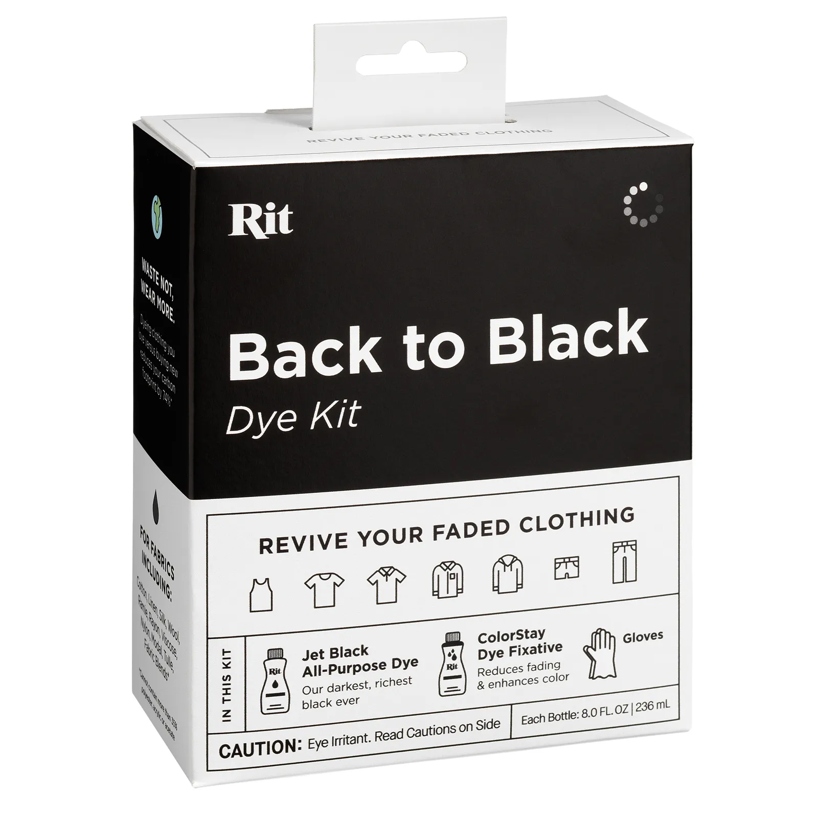 ערכת צביעת טקסטיל RIT BACK TO BLACK